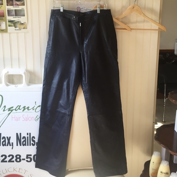 Banana Republic leather pants. Size 12