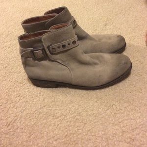 Taupe ankle boots