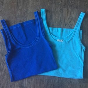 Two Abercrombie and Fitch Ribbed Tanks