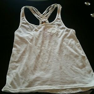 Cream Flowy Tank