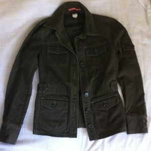 J.Crew military green cargo jacket