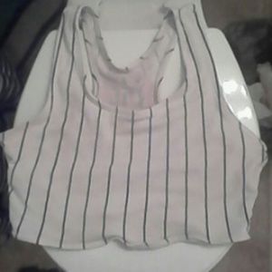 Vertical Striped Crop Top