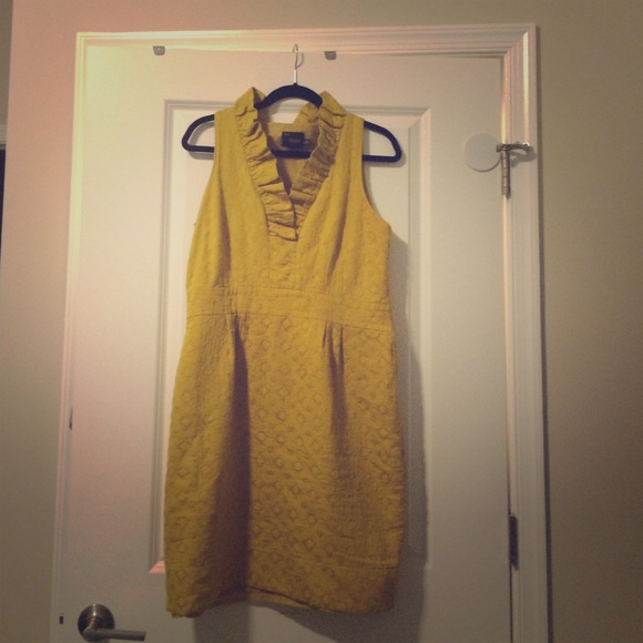 Mustard yellow 100% cotton dress