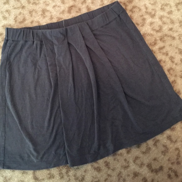 J Crew cotton knit gray mini skirt