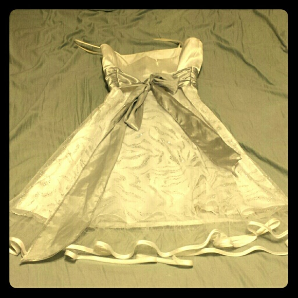 White, sparkly dress