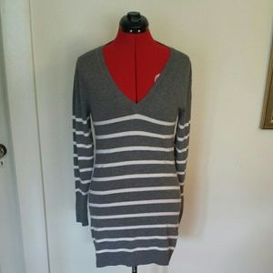 For fitting, long sweater dress