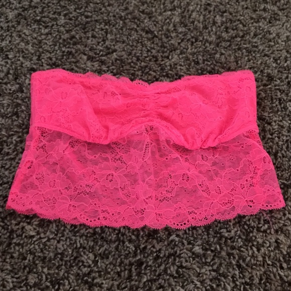 Vs PINK bandeau Hot Pink Size Small