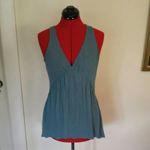 Adorable blue, racer back shirt