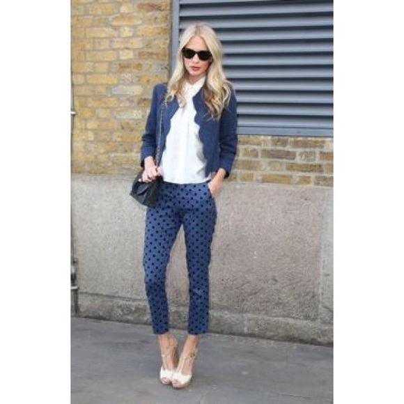SOLD Ann Taylor Polka Dot Pants
