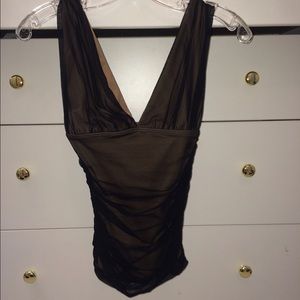 Sexy Black and Tan tank