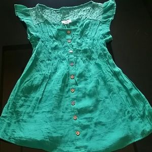 Cute Green Lacy Top
