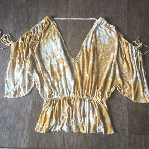 Free People Cold Shoulder Boho Top