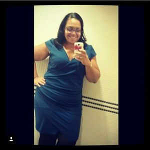 asos curve envelope hem dress