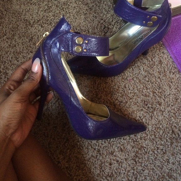 Purple pointed toe