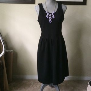 J. Crew Black "Baby Doll" Dress sz6 / zipper back