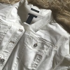 White denim jacket