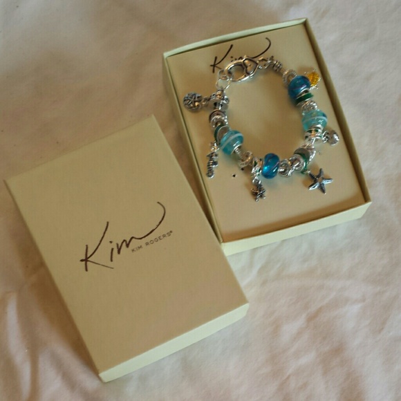 Kim Rogers silver sea life charm bracelet