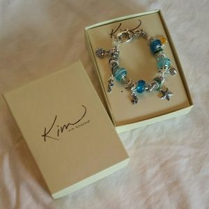 Kim Rogers silver sea life charm bracelet
