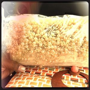 Custom made pearl clutch 45.00