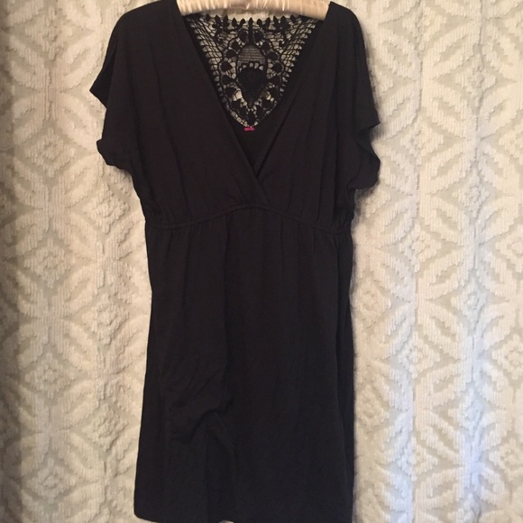 Black empire waist dress faltering sleeves