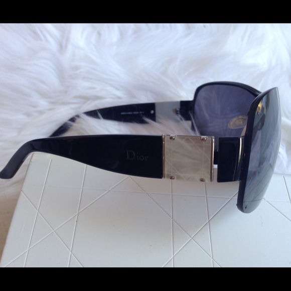 Christian Dior Mother of Pearl Black Sunglasses