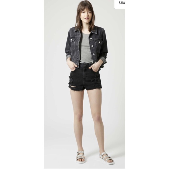 Topshop distressed shorts