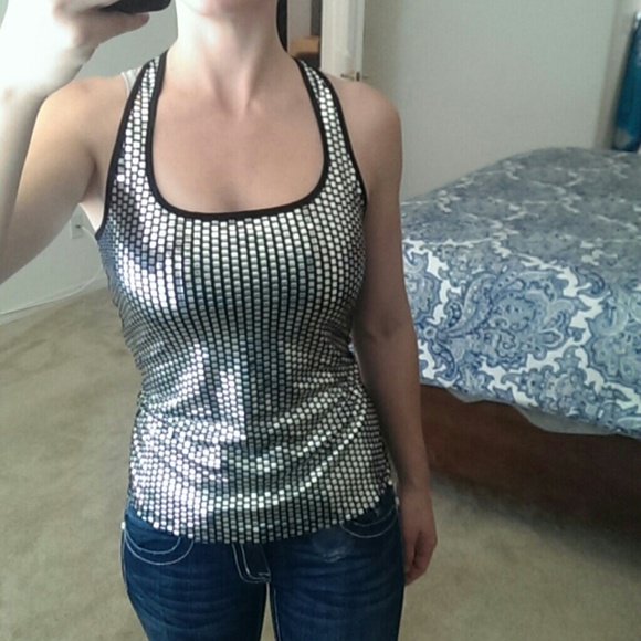 Metallic racerback