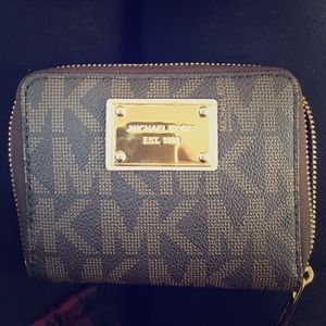 Michael Kors Signature Zip Around Wallet