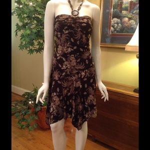 Sexy dress in brown & tan colors. Size Large
