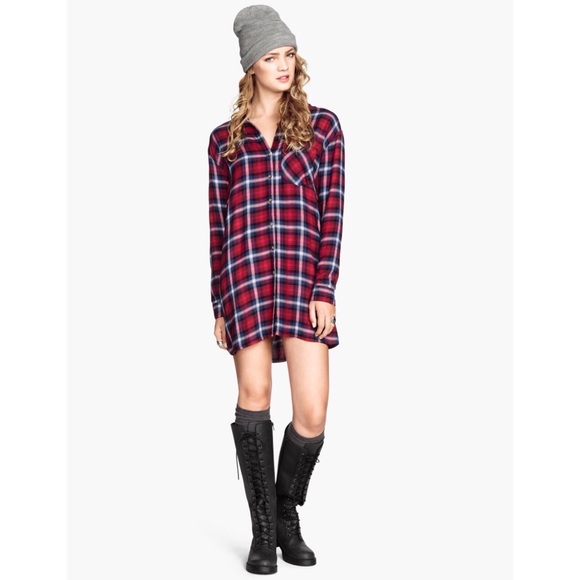 H&M Tops - H&M Plaid Tunic
