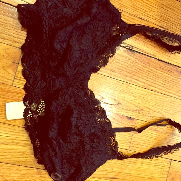 Black aerie bralette medium NWT