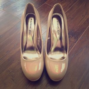 Nude Platform Heels - only worn once!