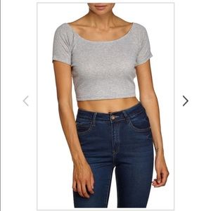 Light Grey Crop Top