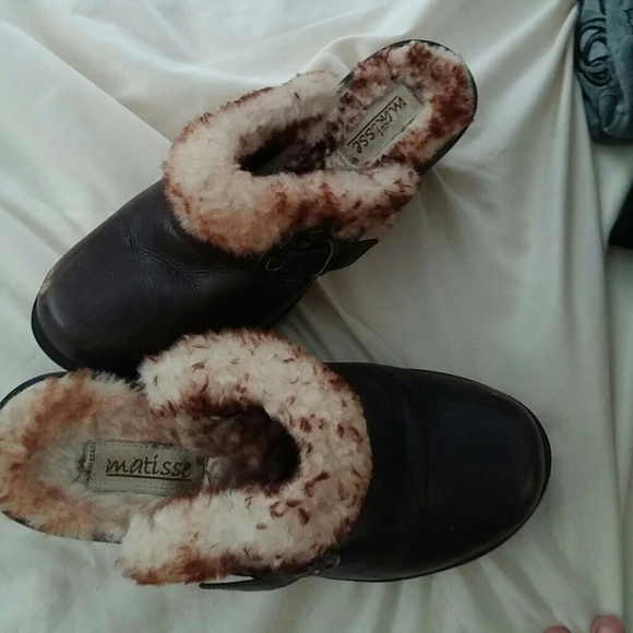 Matisse Brown leather Wedge Platforms - Picture 1 of 1