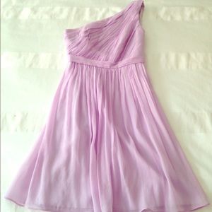 Jcrew Light Purple Kylie Dress in Silk Chiffon