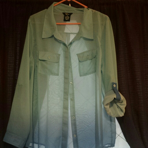 Ombre blouse 2x