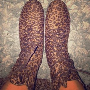 Cheetah booties