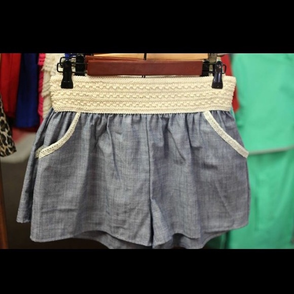 Chambray Boutique Shorts