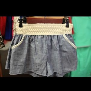 Chambray Boutique Shorts