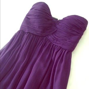 Donna Morgan Morgan Sweetheart Silk Chiffon Dress