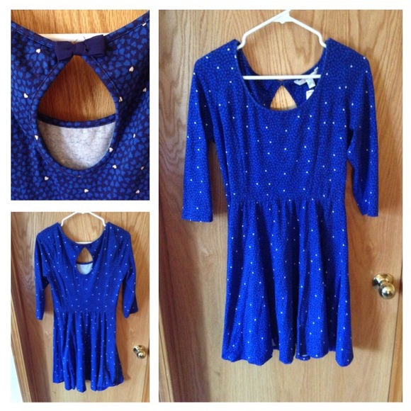 Lauren Conrad heart print dress sz M