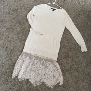 Baby pink sweater dress