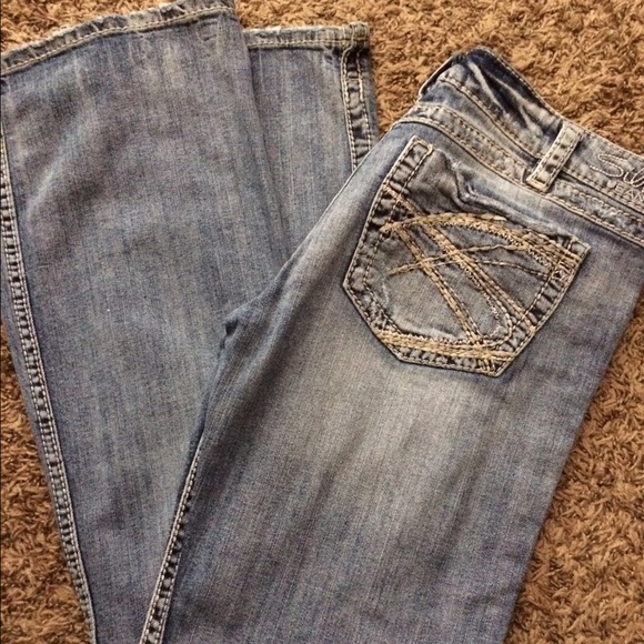 Silver Twisted Bootcut Jeans