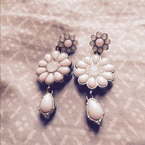 White Enamel Banana Republic Earings