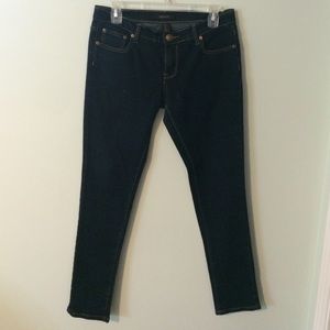 Dark wash Bogari skinny jeans
