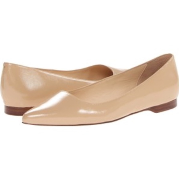 Cole Haan Shoes - Cole Haan Patent Leather Nude Magnolia Flats