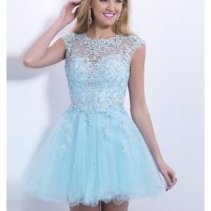 Powder blue homecoming dress