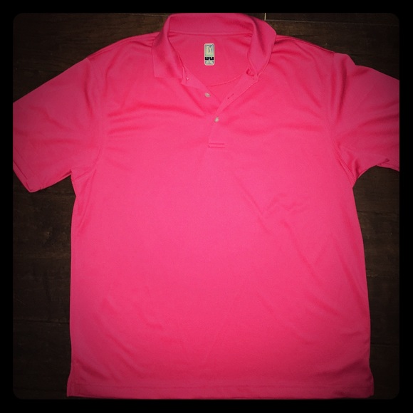Men's red PGA Collared shirt