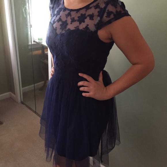 Miami navy cocktail dress - Picture 1 of 4