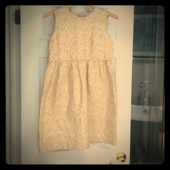 Gold high waisted dress